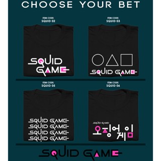 Squid Game Movie Black Collection High-quality Unisex Shirt_01