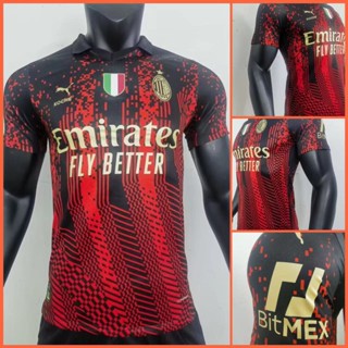 เสื้อกีฬาแขนสั้น ลายทีมชาติฟุตบอล Milan 2023-24AC