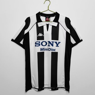 1997/98 Juve Home เสื้อฟุตบอล แขนสั้น แห้งเร็ว สไตล์วินเทจ สําหรับผู้ชาย S-XXL AAA