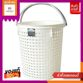 โลตัสตะกร้ากลมมีหูหิ้วลายหวายLOTUSS LOUNDRY BASKET WITH HANDLE