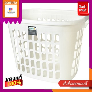 โลตัสตะกร้าเหลี่ยมสีขาว ขนาด LLOTUSS BASKET SQUARE WHITE SIZE L