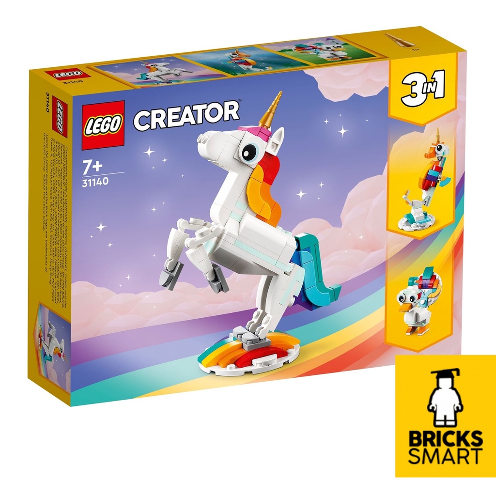 LEGO 31140 Creator Magical Unicorn Building Toy Set (145 ชิ้น)