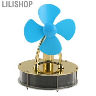 Lilishop Low Temperature Stirling Engine  Stainless Steel Base Blue Teaching Experimental Low Noise Stirling Engine Model  for Physics Science