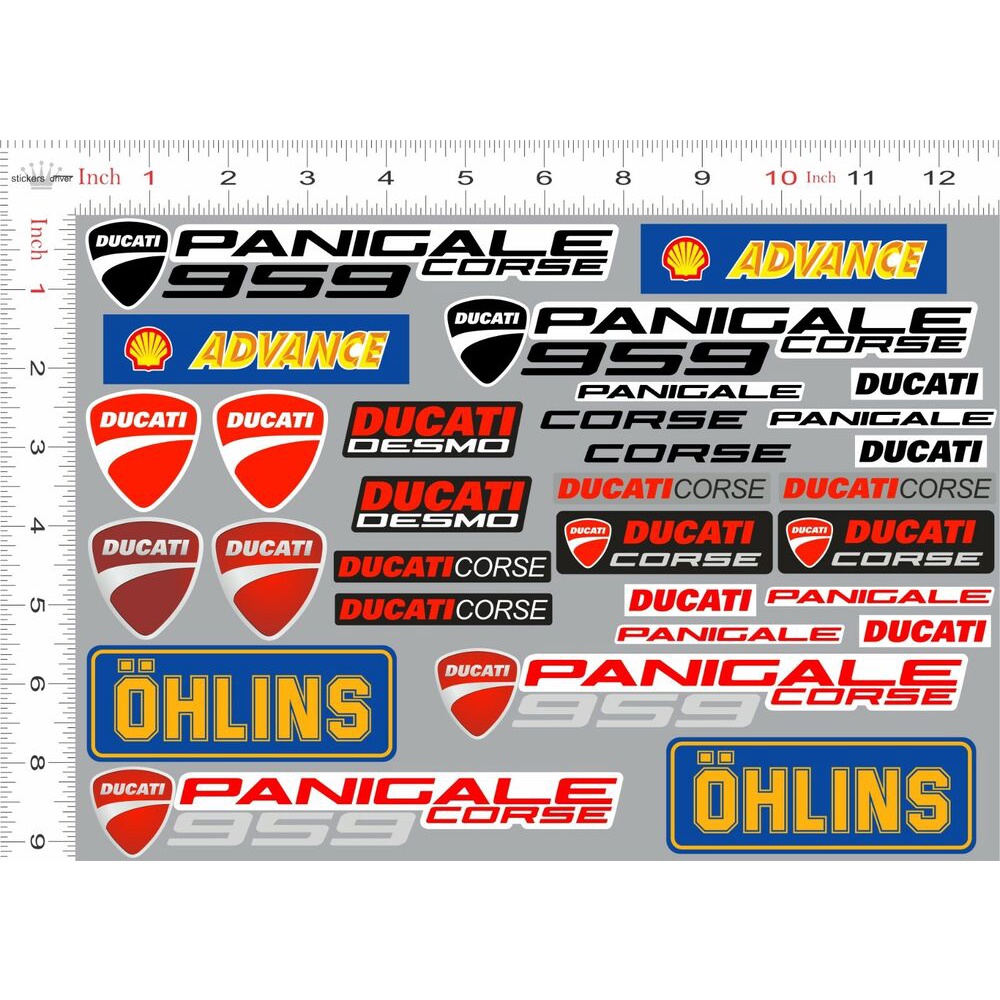 สติกเกอร์ Ducati PANIGALE 959 สําหรับติดตกแต่งรถจักรยานยนต์ Ducati Corse Performance Desmo