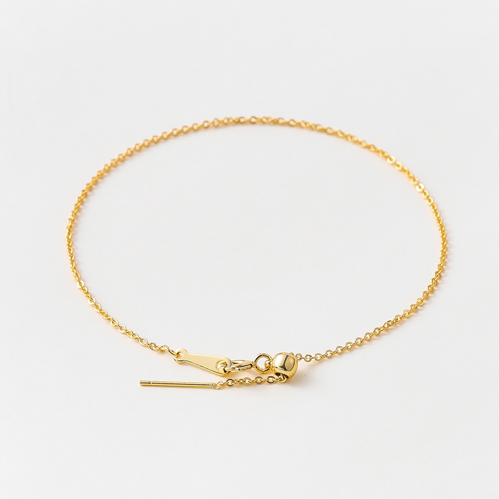 2เส้น สร้อยข้อมือ Venice ชุบทองแท้ 18K 1.5มม.x22.3ซม สร้อยอิตาลี กันสีไม่ลอกไม่ดำ อะไหล่ DIY เกรดพรีเมียม