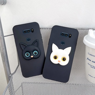 เคสโทรศัพท์มือถือ ซิลิโคน กันกระแทก ลายการ์ตูนแมวตลก สําหรับ LG G7 G8 G8S G8X G9 ThinQ V20 V30 V30S V40 V50 V50S V60