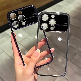 ใหม่ เคสโทรศัพท์มือถือแบบแข็ง ใส กันกระแทก กันรอยเลนส์กล้อง สําหรับ iPhone 14 Pro Max 13 12 Pro Max 14 plus Pro Max