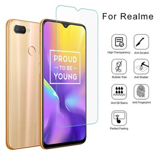 ฟิล์มกระจกนิรภัยกันรอยหน้าจอ 9h สําหรับ Realme 6 6i C3 C3i 5 Pro X XT X2 Q C11 C15 OPPO A1K A7n A9X A5S A5 2020 Reno 2 Z F Ace