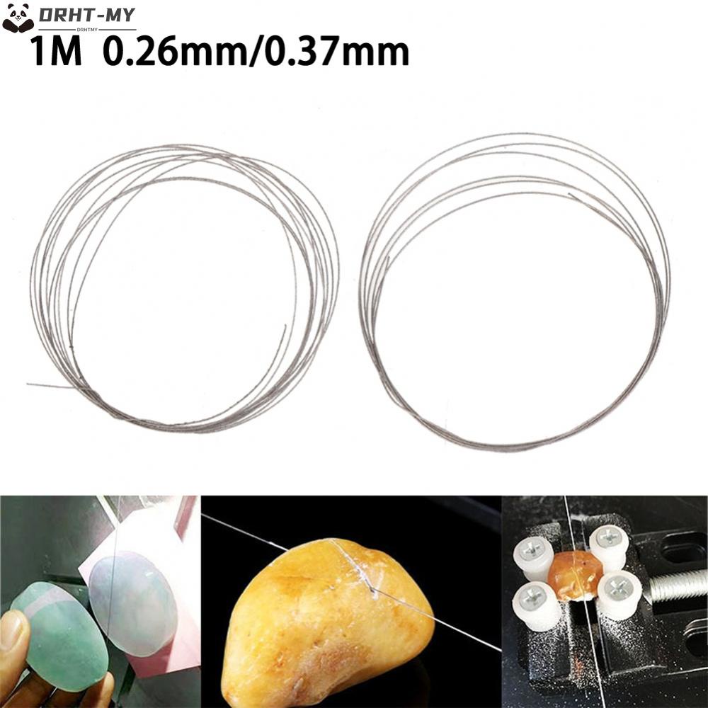 [DRHT ] ใบเลื ่ อยตัดลวดเพชร Superfine 0.26MM/.37MM สําหรับหยกโลหะหิน-ไม ้