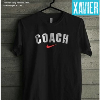 เสื้อยืดผ้าฝ้ายพิมพ์ลายคลาสสิก เสื้อยืดแขนสั้น พิมพ์ลาย Nike Coach 30 Distro สไตล์อินโดนีเซีย สําหรับผู้ชาย และผู้ห_02