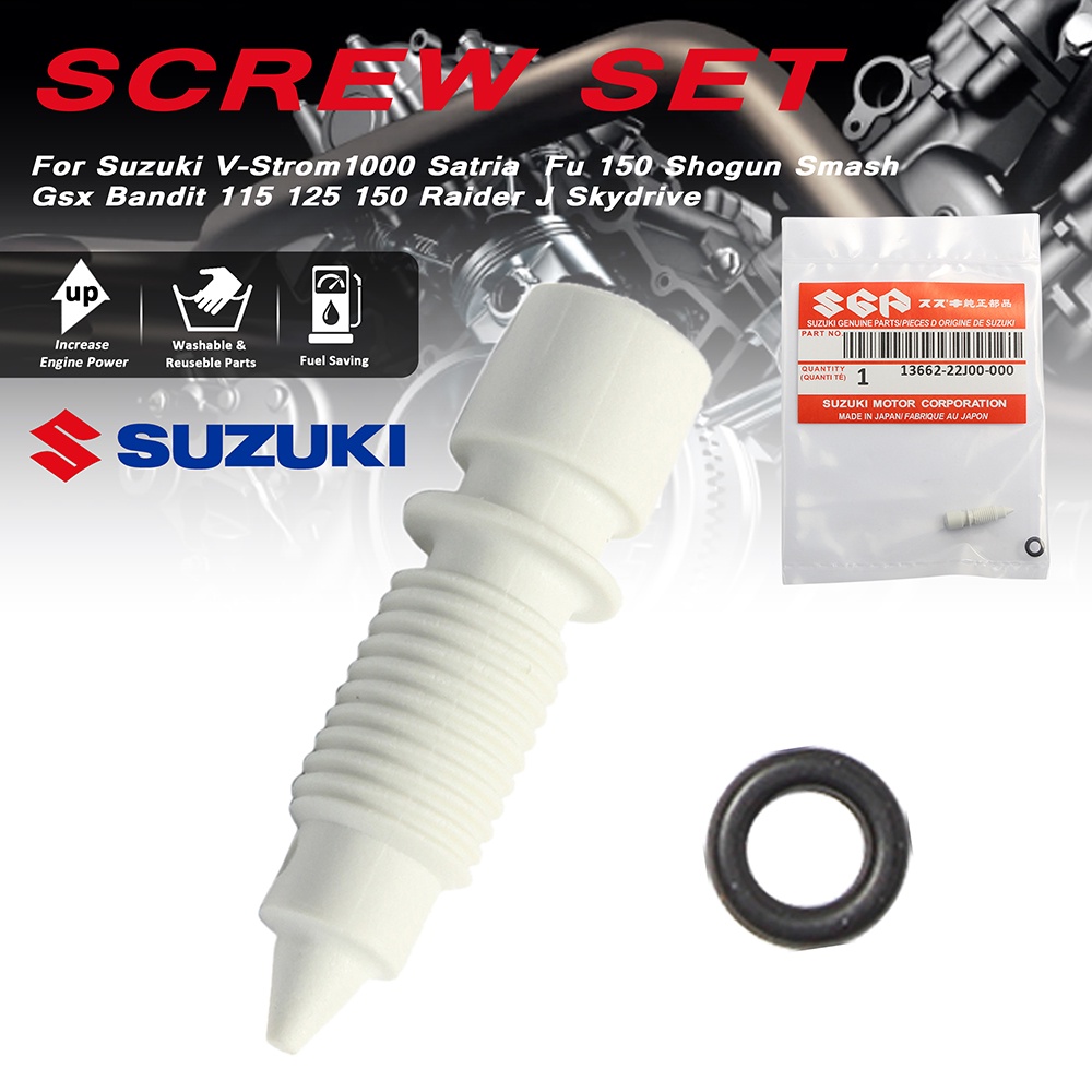[แท้ศูนย์ฯ] ชุดสกรูปรับอากาศชุดเรือนลิ้นเร่ง+โอริง SUZUKI SHOOTER 115 FI / SMASH 115 FI
