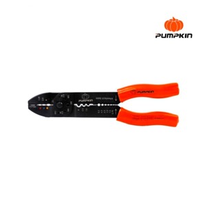 PUMPKIN คีมปอก ตัด ย้ำหางปลา หัวโค้ง ขนาด 9.5 นิ้ว #14619/ PTT-WS400A