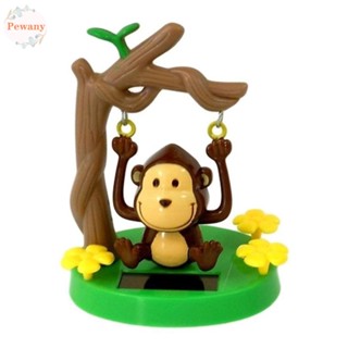 PEWANY Car Accessories Solar Powered Dancing Monkey Cute Animal Animated Monkey Toy Animal Swinging Ornaments Solar Power Toy Auto Interior Decoration Swinging Toy Kids Toys Gift Dashboard Ornaments Car Decor Toys Car Styling Accessories