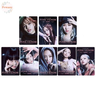 โปสการ์ด รูปภาพศิลปินเกาหลี PEWANY PINK VENOM LISA JENNIE ROSE LISA สําหรับคอนเสิร์ต จํานวน 8 ชิ้น ต่อชุด