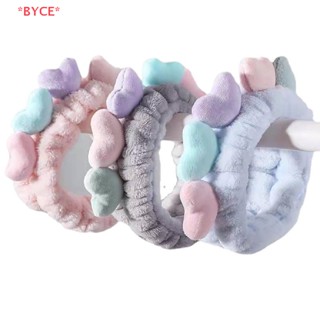 Byce&gt; ที่คาดผม ล้างหน้า ที่คาดผม หัวใจ หลากสี เรียบง่าย เข้ากับทุกการแต่งกาย สําหรับผู้หญิง ใหม่