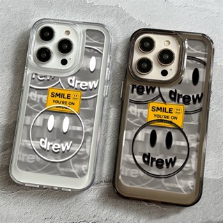 Drew เคสโทรศัพท์มือถือแบบใส กันกระแทก สีเหลือง สําหรับ iphone 14 11 13 12 X XS Pro Max xr Mini xr Samsung Galaxy S23 S22 ultra plus