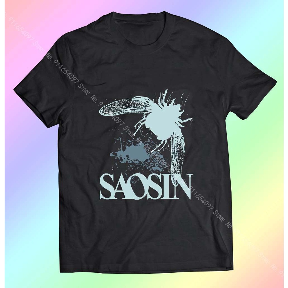 YIC  สุดยอดไฟ Saosin Usa Limited Edition Goth ผู้ชายผ้าคู่รัก Rock โปโลผู้ชาย Tee  ลมขี้เกียจ
