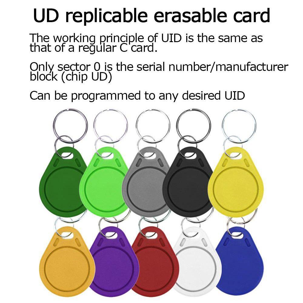 Lonmi 10 ชิ้น NFC Tag 13.56MHz คีย์การ์ด Token Keyfobs - รูปที่ 2