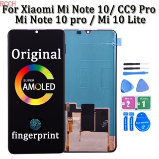 Amoled ชุดประกอบหน้าจอสัมผัส LCD สําหรับ Xiaomi Mi Note 10 Note 10 Pro Note10 lite CC9 Pro