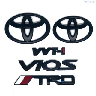 ตราสัญลักษณ์โลโก้ Toyota สีดําด้าน Vios TRD