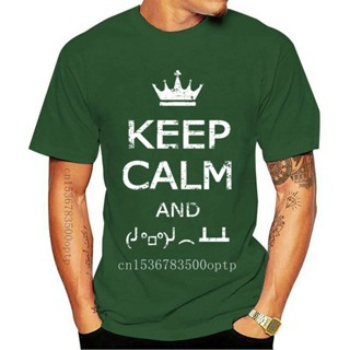 เสื้อยืด ผ้าฝ้าย พิมพ์ลายการ์ตูน Keep Calm And Flip Desk 2022 สไตล์วินเทจ สําหรับผู้ชาย 2022