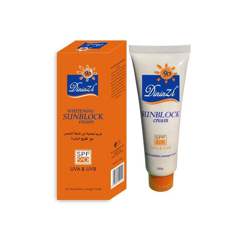 120ml Dinzi Sunblock SPF90+ ครีมกันแดดไวท์เทนนิ่ง Long Lasting UVA&UVB Protection Base คอนซีลเลอร์ R