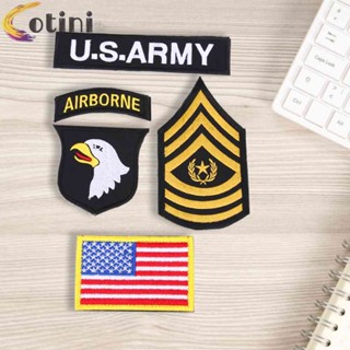 101 AIRBORNE U.S. ชุดแอร์บอร์น กลางแจ้ง 4 ชิ้น/ชุด แผ่นแพทช์ ปักลาย ARMY American