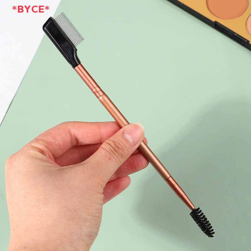 Byce> หวีโลหะสองด้าน แปรงขนตา คิ้ว เครื่องสําอาง แต่งหน้า ต่อขนตา ใหม่ - รูปที่ 4