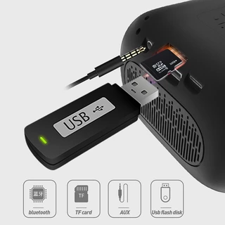 HP ลำโพงบลูทูธ ลําโพงซับวูฟเฟอร์ไร้สาย Wireless Bluetooth speaker ขนาดเล็ก แบบพกพา สําหรับกลางแจ้ง สามารถใช้งานได้นาน12H