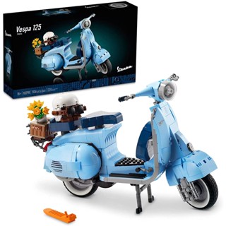 Vespa 125 MOC บล็อคตัวต่อรถจักรยานยนต์ P9936 สไตล์อิตาลี คลาสสิก ของเล่นเสริมการเรียนรู้เด็ก