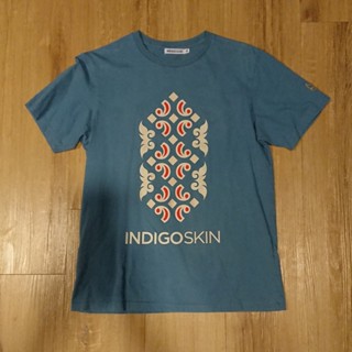 GSI  เสื้อยืดสีดำ Indigoskin Ainu Logo สีดำ S-5XL