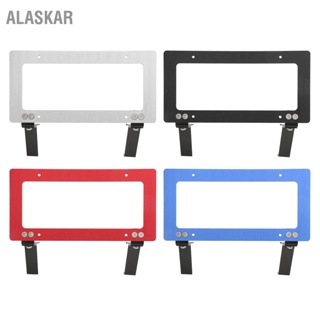 ALASKAR กรอบป้ายทะเบียนรถด้านหน้า Mount Bracket อลูมิเนียมอัลลอยด์สำหรับ Tesla รุ่น Y 2017-2022