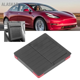 ALASKAR ที่เท้าแขนซ่อนกล่องเก็บของ ABS สีดำคอนโซลกลางออแกไนเซอร์สำหรับ Tesla รุ่น 3 Y 2017-2021