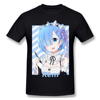 เสื้อยืดแขนสั้น พิมพ์ลายอนิเมะ Re Zero Starting Life in Another World Satella Puck สีแดง แฟชั่นสําหรับผู้ชาย