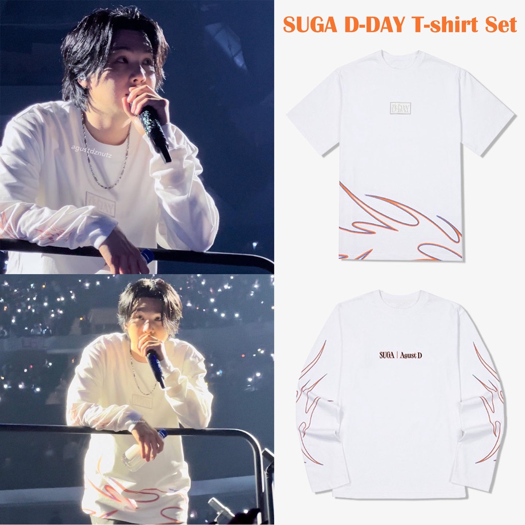KPOP BANGTAN SUGA Agus D TOUR D-DAY Concert Merch ผ้าฝ้ายเสื้อยืดผู้ชายและผู้หญิง Plus ขนาดเกาหลีหลว