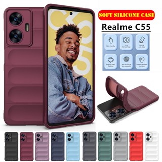 เคสซิลิโคนนิ่ม ป้องกันกล้อง กันกระแทก สําหรับ Realme C55 4G RealmeC55