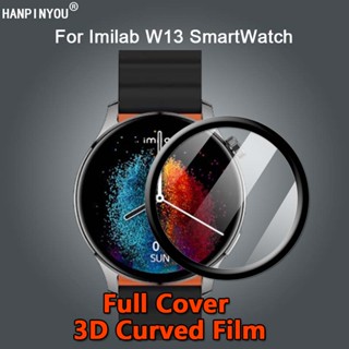 สําหรับ Imilab W13 / TG1 สายนาฬิกาสมาร์ทวอทช์ แบบเต็ม HD ชุบใส PET PMMA ฟิล์ม 3D ตัวป้องกันหน้าจอโค้ง - ไม่ใช่กระจกนิรภัย