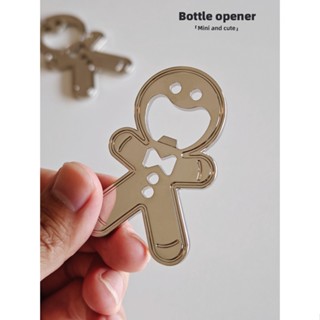 HERA มนุษย์ขนมปังขิง ที่เปิดขวดเบียร์ ไวน์  แม่เหล็ก Gingerbread Man Wine Opener Magnetic Bottle Opener Christmas Beer Opener