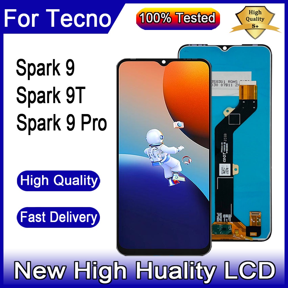 LCD สําหรับ Tecno Spark 9 KG5p 9T KH6 9 Pro KH7 จอแสดงผล LCD Touch Screen Digitizer Assembly Repalce