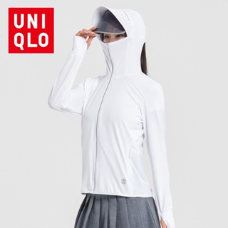 Uniqlo เสื้อแจ็กเก็ตกันแดด ป้องกันรังสียูวี ถอดออกได้ แฟชั่นฤดูร้อน สําหรับผู้หญิง