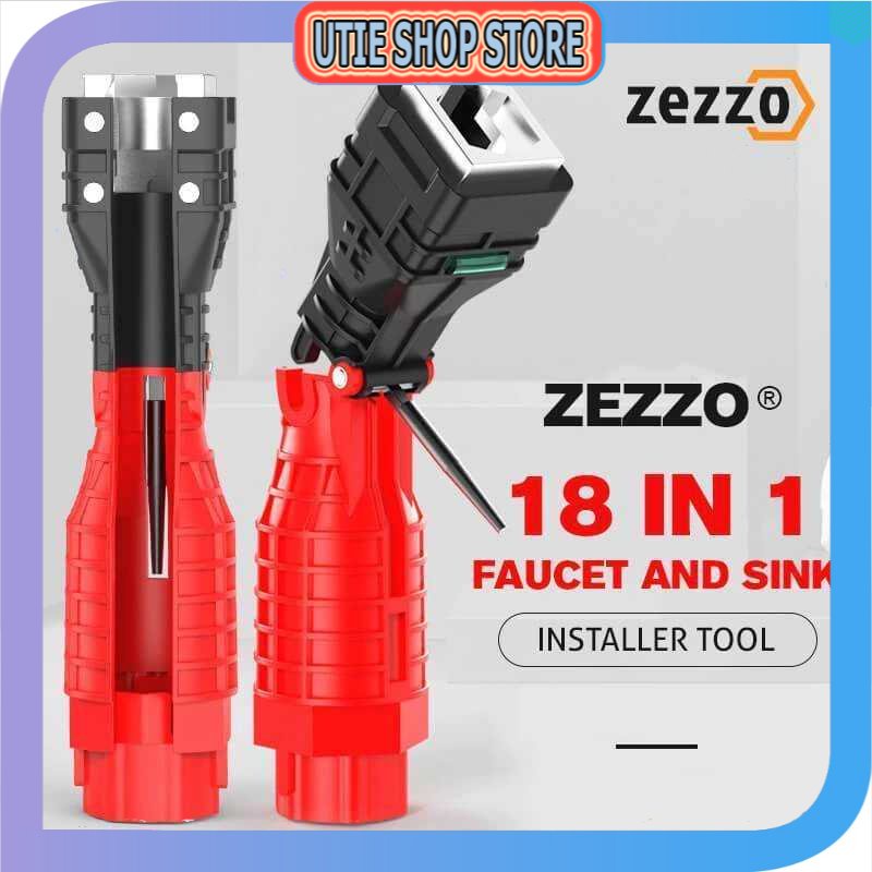 UTIE STORE - ZEZZO ประแจติดตั้งอ่างล้างจานก๊อกน้ํา 18 in 1 - ZZ338