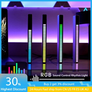 ไฟ LED RGB 3D ควบคุมด้วยเสียงเพลง สําหรับตกแต่งบ้าน คอมพิวเตอร์ และโทรศัพท์มือถือ