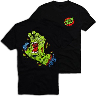 ใหม่ {XS-6XL} เสื้อคอกลม แขนสั้น ลาย Santa Cruz "Screaming Hand Robot Hand" พลัสไซซ์ สไตล์ยุโรป อเมริกา สําหรับผู้ชาย 375779