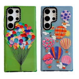 Casetify เคสโทรศัพท์มือถือแบบนิ่ม กันกระแทก แต่งกลิตเตอร์ ระยิบระยับ สีสดใส สําหรับ Samsung Galaxy S23 Ultra S23Plus S22