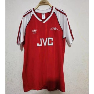 เสื้อกีฬาแขนสั้น ลายทีมชาติฟุตบอล Arsenal 1989-90 AAA แห้งเร็ว สไตล์เรโทร สําหรับผู้ชาย ไซซ์ S-XXL