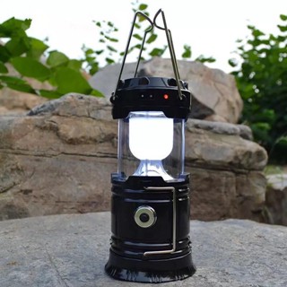 ไฟฉาย ถูกที่สุด!! รุ่น MH-5800T ตะเกียงไฟโซล่าเซลล์ 2in1 พร้อมสาย USB ไฟฉาย หลอดไฟ LED สีขาว ชาร์จไฟบ้านได้ (คละสี)