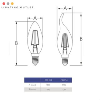 ชุดไฟ OPPLE หลอดไฟจำปาแอลอีดี ขั้วเล็กE14 2W สีเหลือง Warmwhite