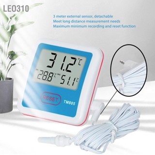  Leo310 เครื่องวัดอุณหภูมิดิจิตอลพร้อมเซ็นเซอร์ LCD แสดงผล เครื่องวัดอุณหภูมิสำหรับตู้ปลาห้องแช่แข็งตู้เย็น