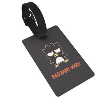 Badtz-maru ป้ายแท็กชื่อ PVC สําหรับติดกระเป๋าเดินทาง บัตรประจําตัวประชาชน กระเป๋าเดินทาง สําหรับผู้หญิง ผู้ชาย เด็กผู้หญิง