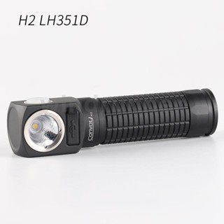 Convoy H2 LH351D ไฟฉาย LED และไฟหน้า 18650 พลังงานสูง พอร์ต Type-c สําหรับตกปลา